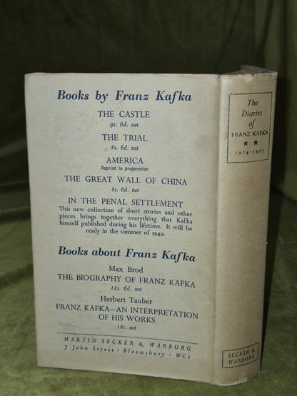 Brod: The Diaries of Franz Kafka, Volume 2: 1914-23 19491