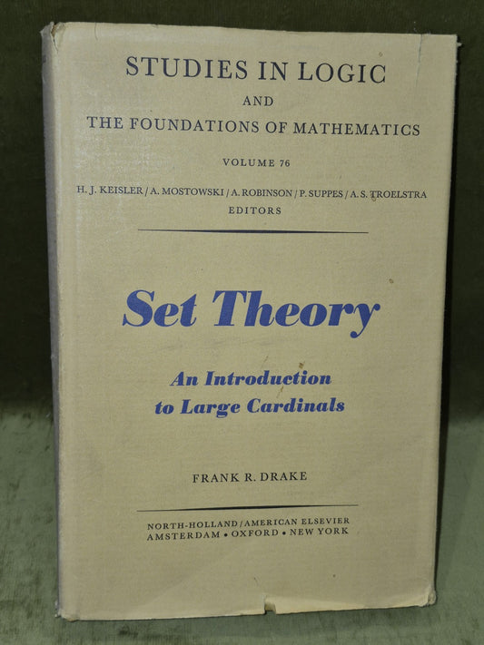 Set Theory - Introduction To Large Cardinals - Frank Drake - Studies In Logic1