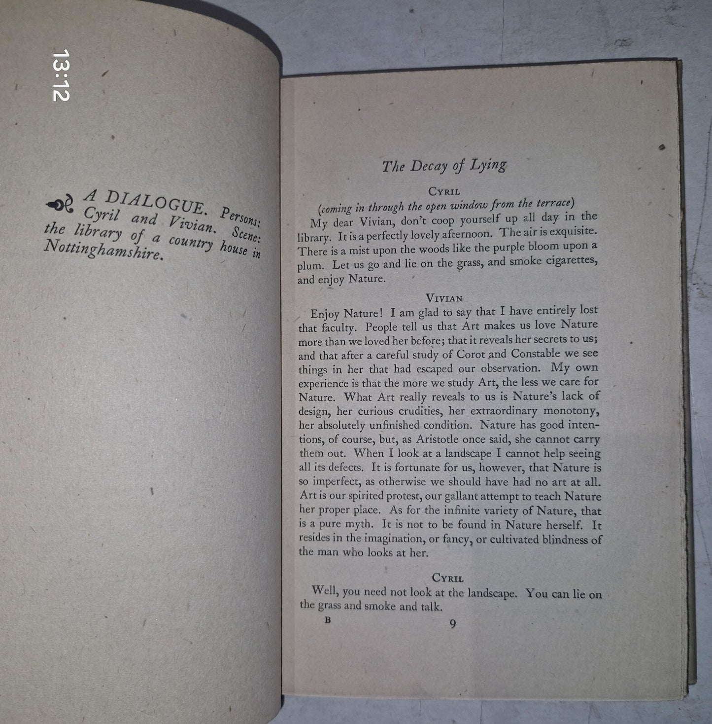OSCAR WILDE  INTENTIONS  UNICORN PRESS 19456