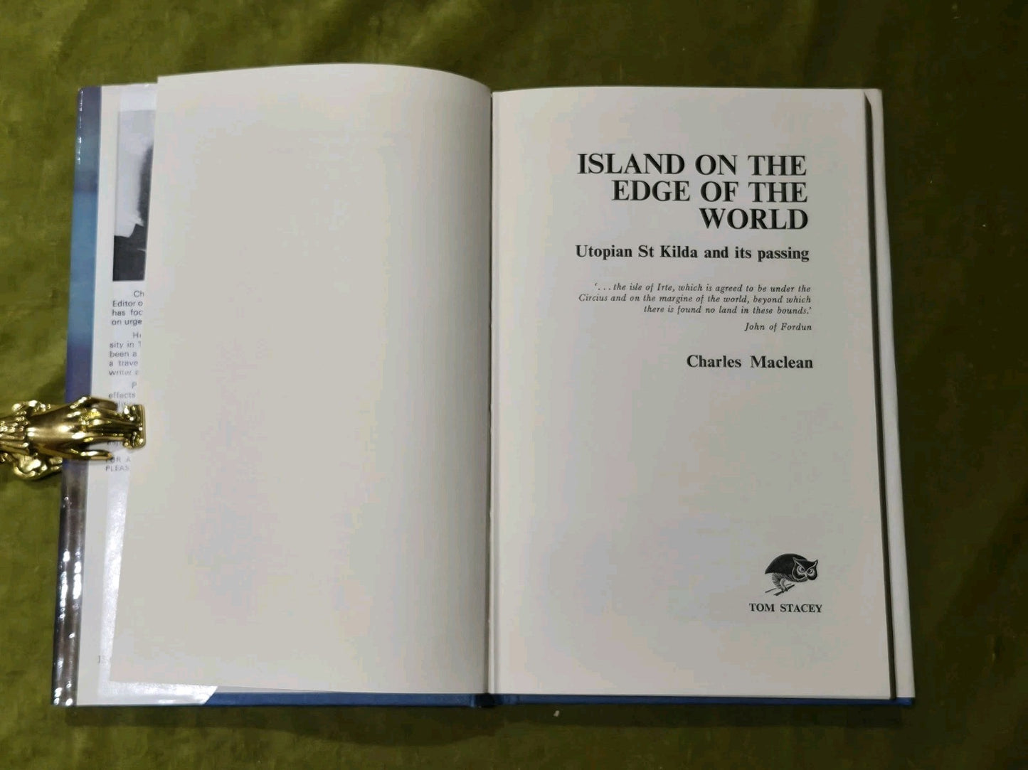 Island on the Edge of the World utopian St Kilda and its passing Charles Maclean3