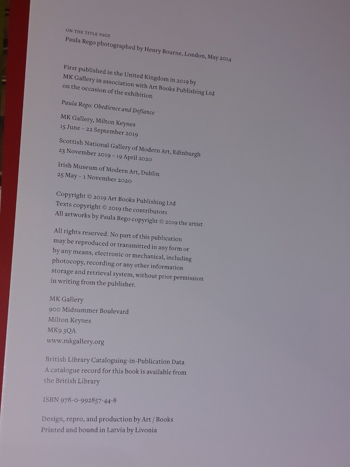 Paula Rego: Obedience and Defiance  A. Spira,  Catherine Lamprey, Kate Zambreno4