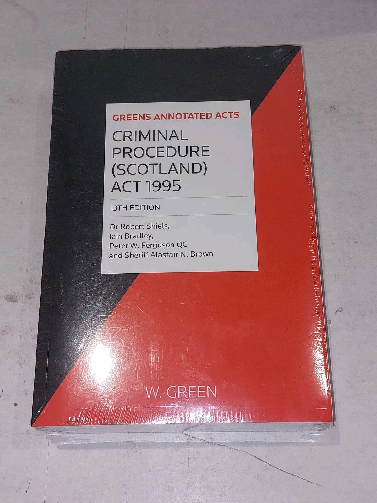 Criminal procedure (Scotland) Act 1995, 13th Edition Pb Book In Wrapper0
