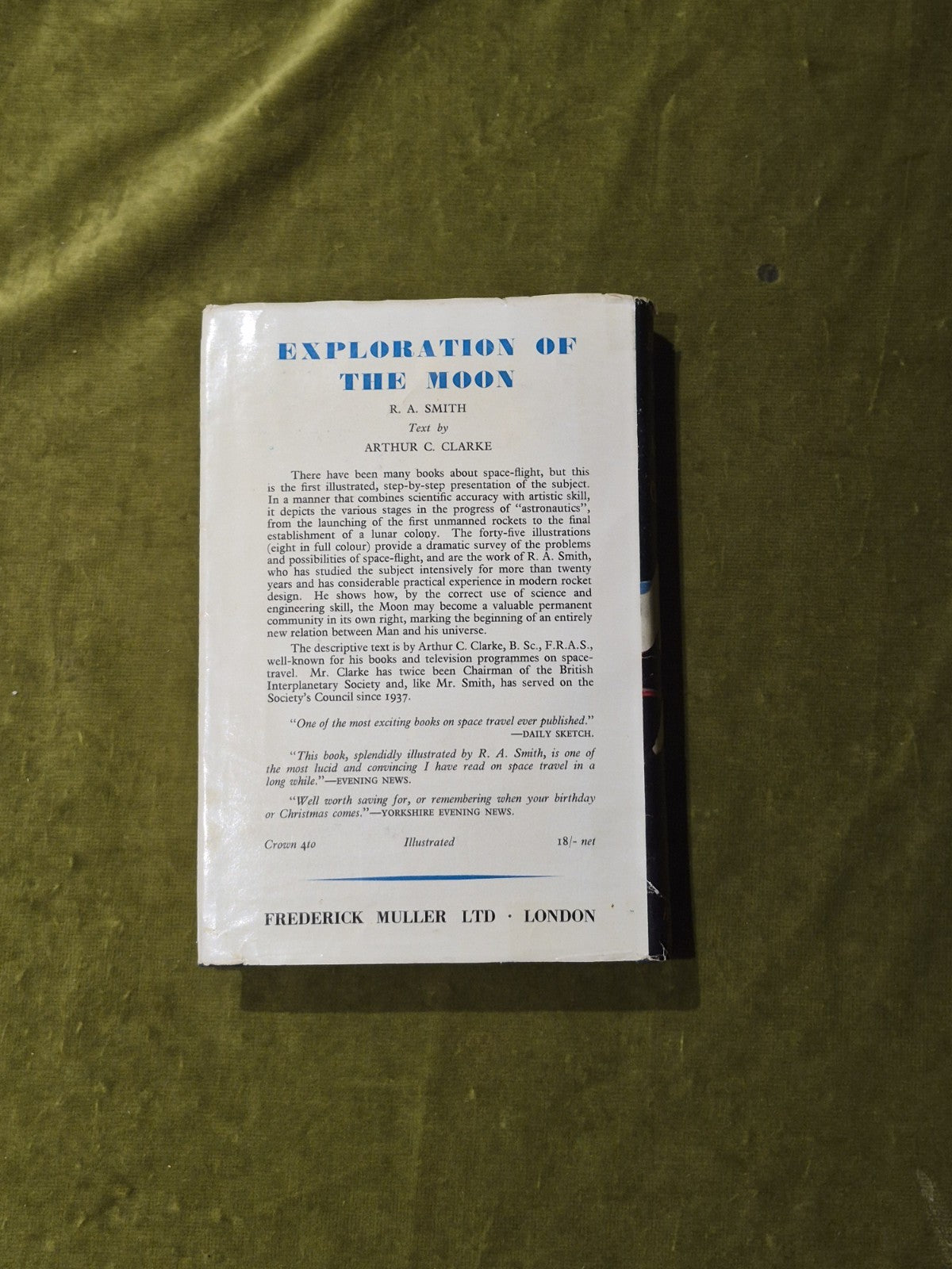 Earthlight - Arthur C Clarke - 1955 1st Ed. Hardback1