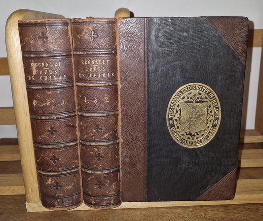 COURS ÉLÉMENTAIRE DE CHIMIE. 4 Volumes In 2 Bindings. M V Regnault 3rd Ed. 18510