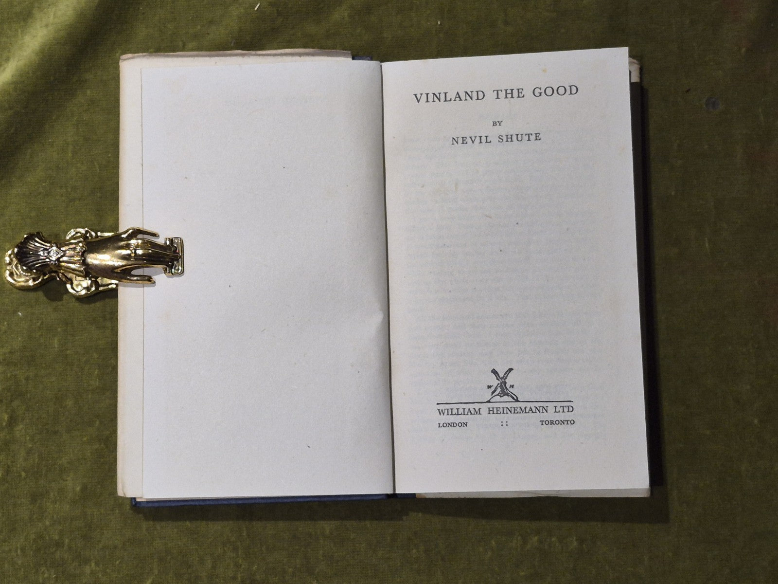 Vinland the Good - Nevil Shute, Heinemann 1946 1st HB DJ4