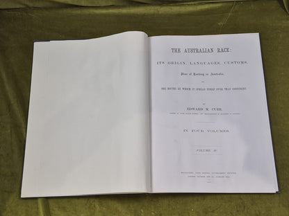 The Australian Race Vol IV - Edward M Curr , Trubner 1887 4