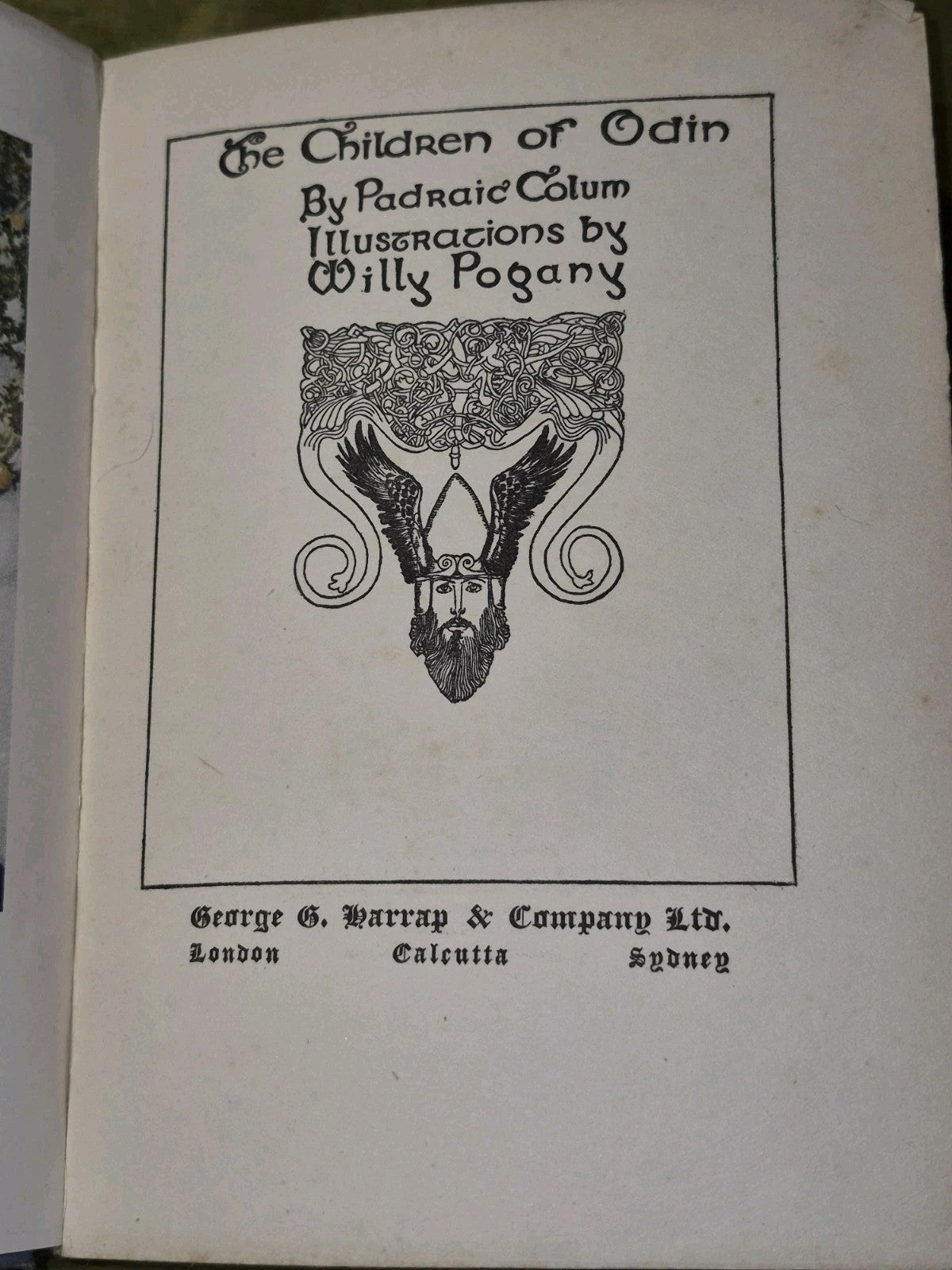 The Children of Odin Willy Pogany Padraic Colum 1922 George G Harrap 1st UK Edit6