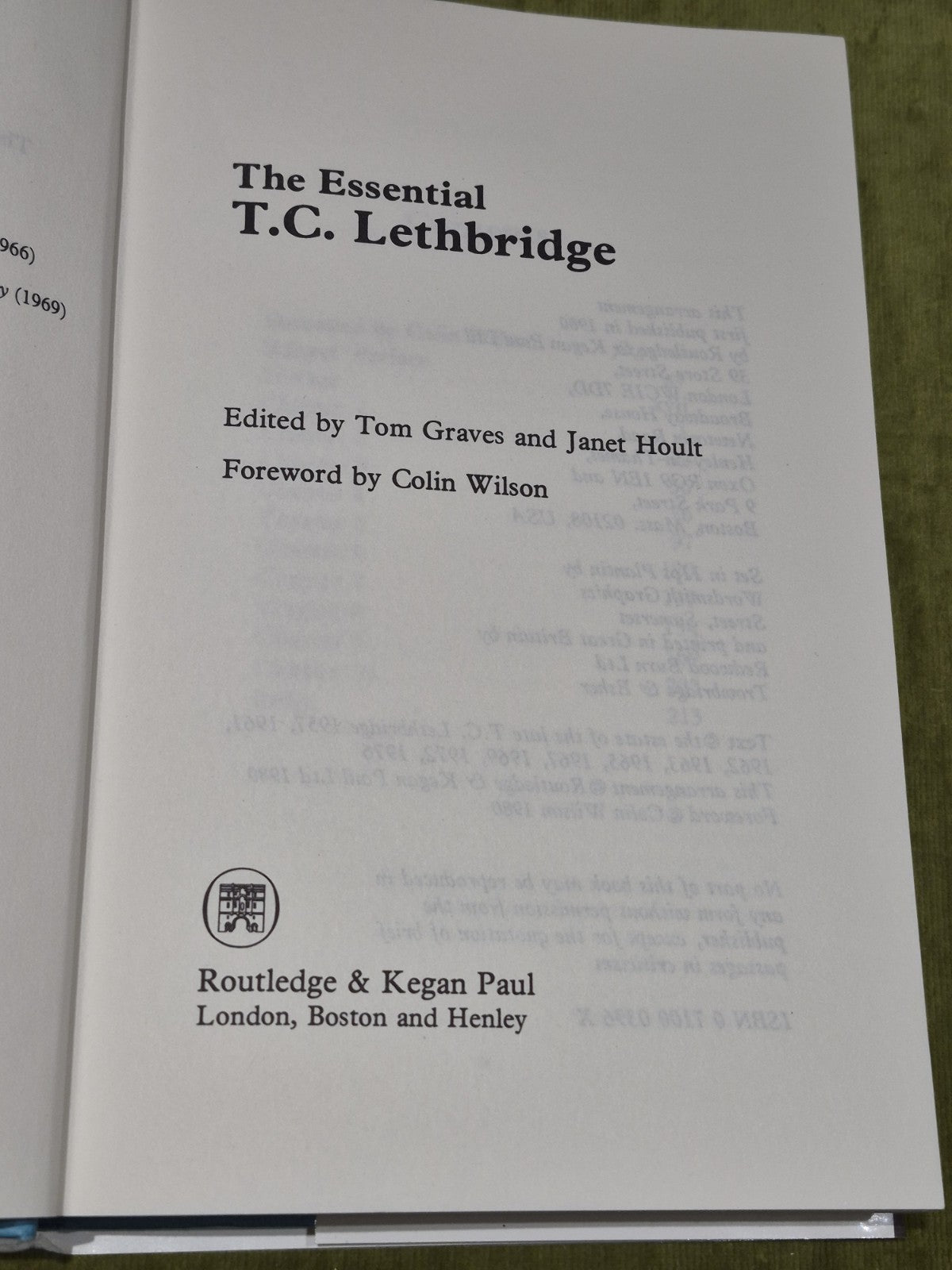 The Essential T C Lethbridge (1980) Edited By Tom Graves4