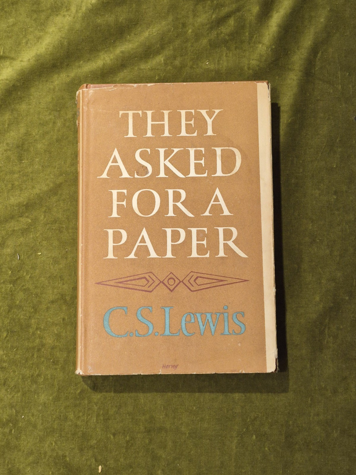 They Asked for a Paper Papers and Addresses - C S Lewis ,  1962 1st HB DJ0