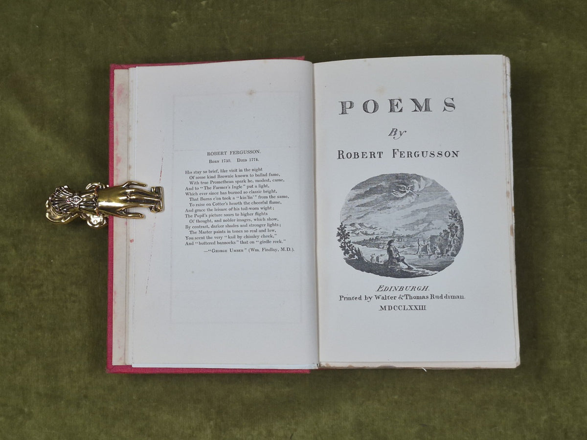 The Poetical Works of Robert Fergusson - Robert Ford , Gardner 1905 HB5