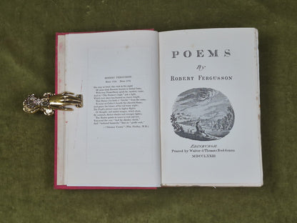 The Poetical Works of Robert Fergusson - Robert Ford , Gardner 1905 HB5