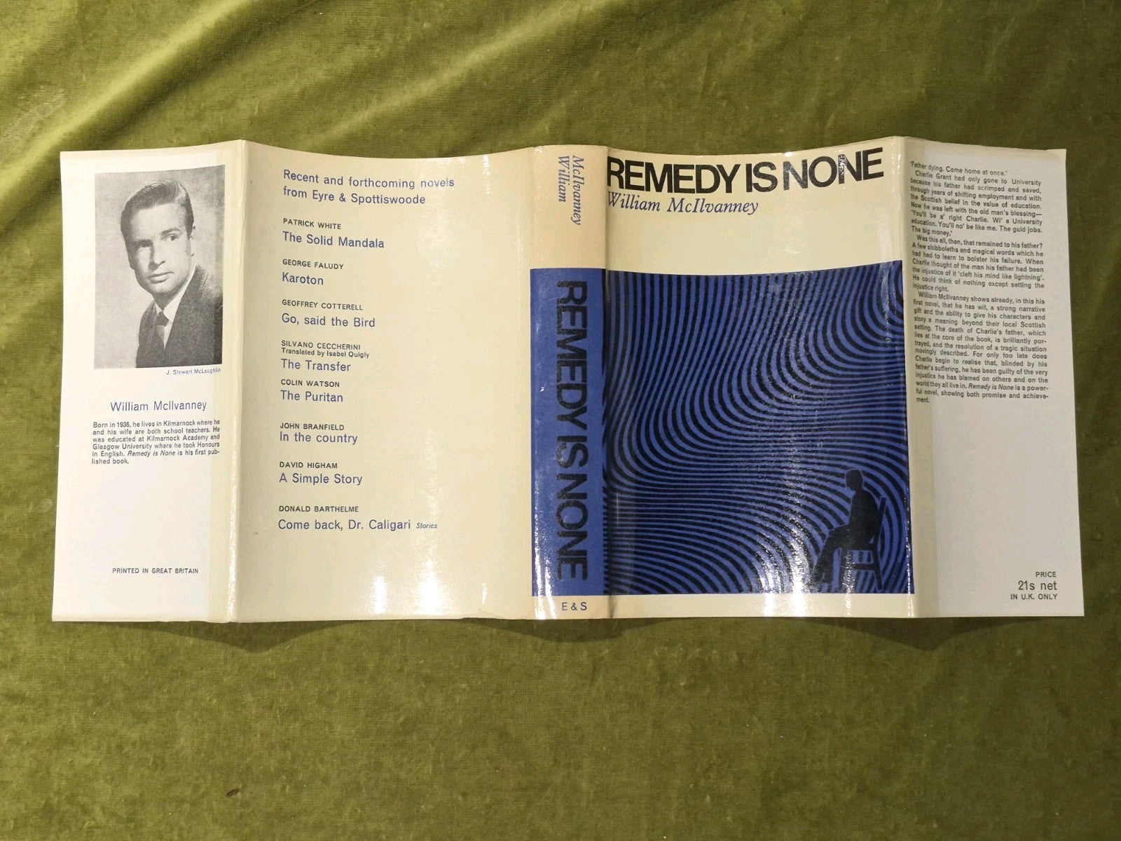 Remedy is None William McIlvanney 1966 First Edition4