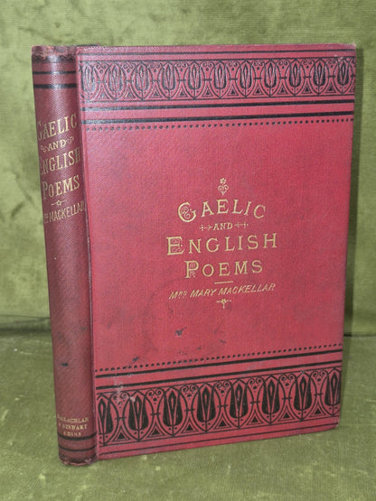 Poems and Songs Gaelic and English Mrs Mary Mackellar 1880 Edinburgh0