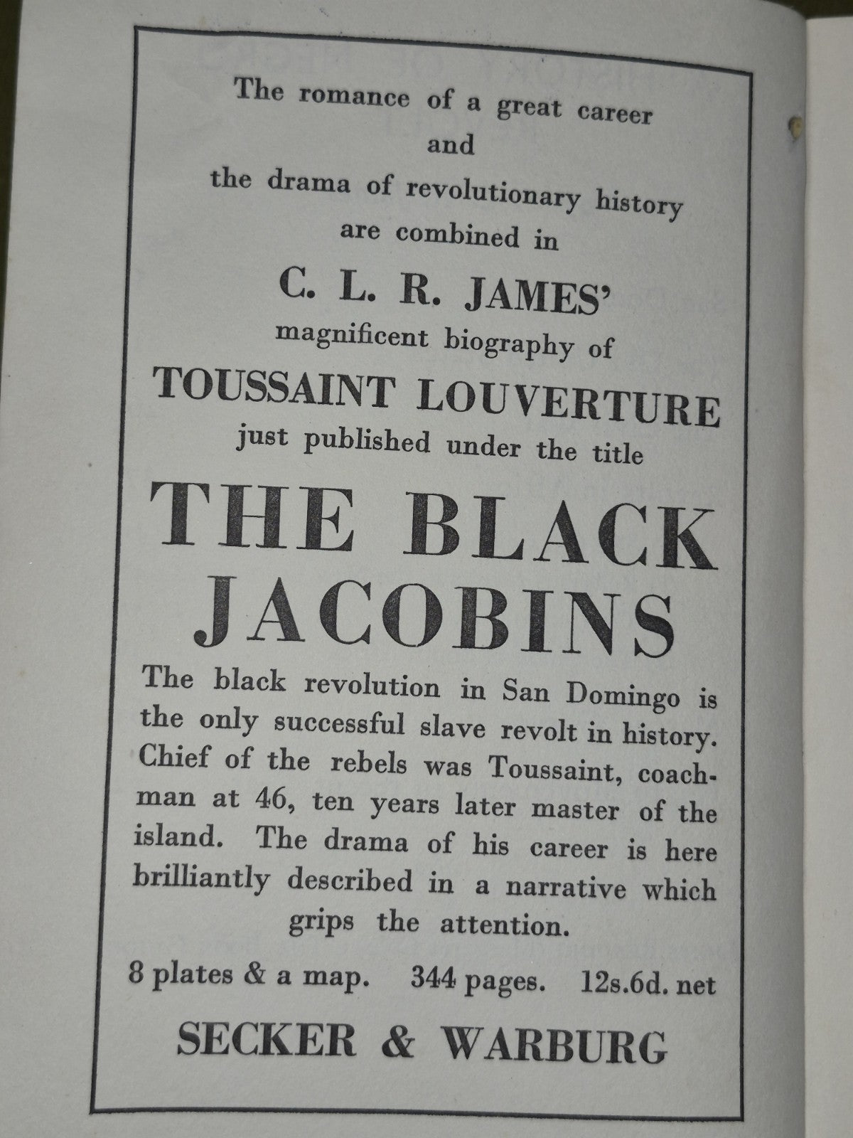 History of Negro Revolt FACT 1838 C L R James 5