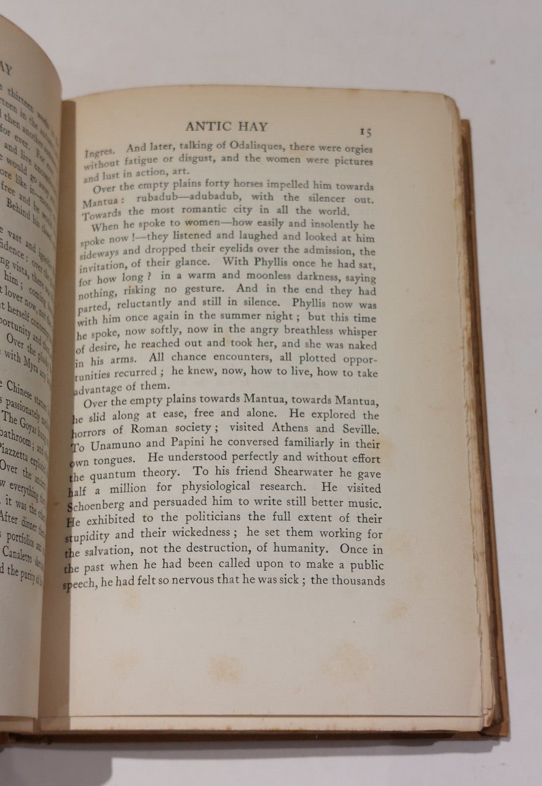 Antic Hay By Aldous Huxley 1st ed 3rd Imp Hb Book (1923)5
