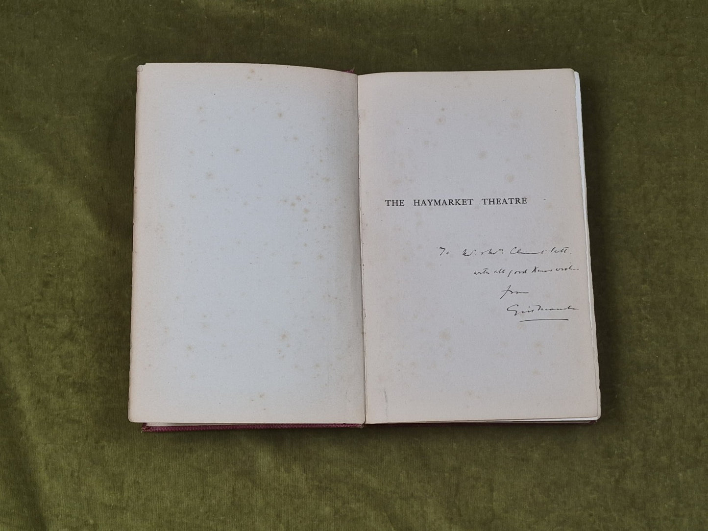 Haymarket Theatre - Some Records & Reminiscences - Cyril Maude , Richards 19034