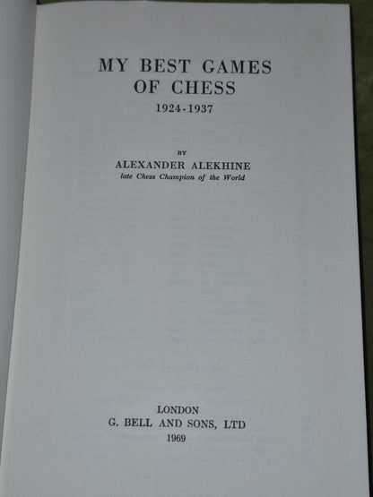 My Best Games of Chess 1924-37 (1969) Alekhine5