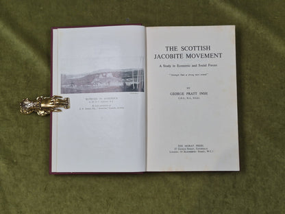 The Scottish Jacobite Movement - George Pratt , Moray Press 1952 1st HB4