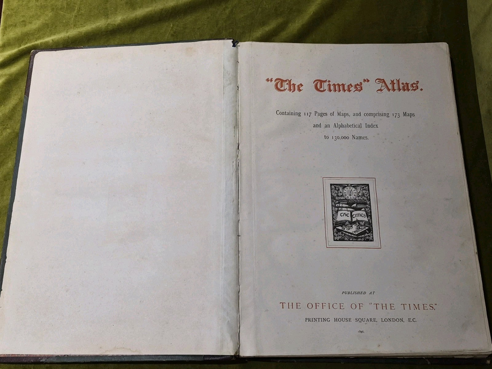 1896 - The Times Atlas - Large Folio HB - 173 Maps3