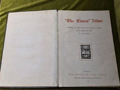 1896 - The Times Atlas - Large Folio HB - 173 Maps3
