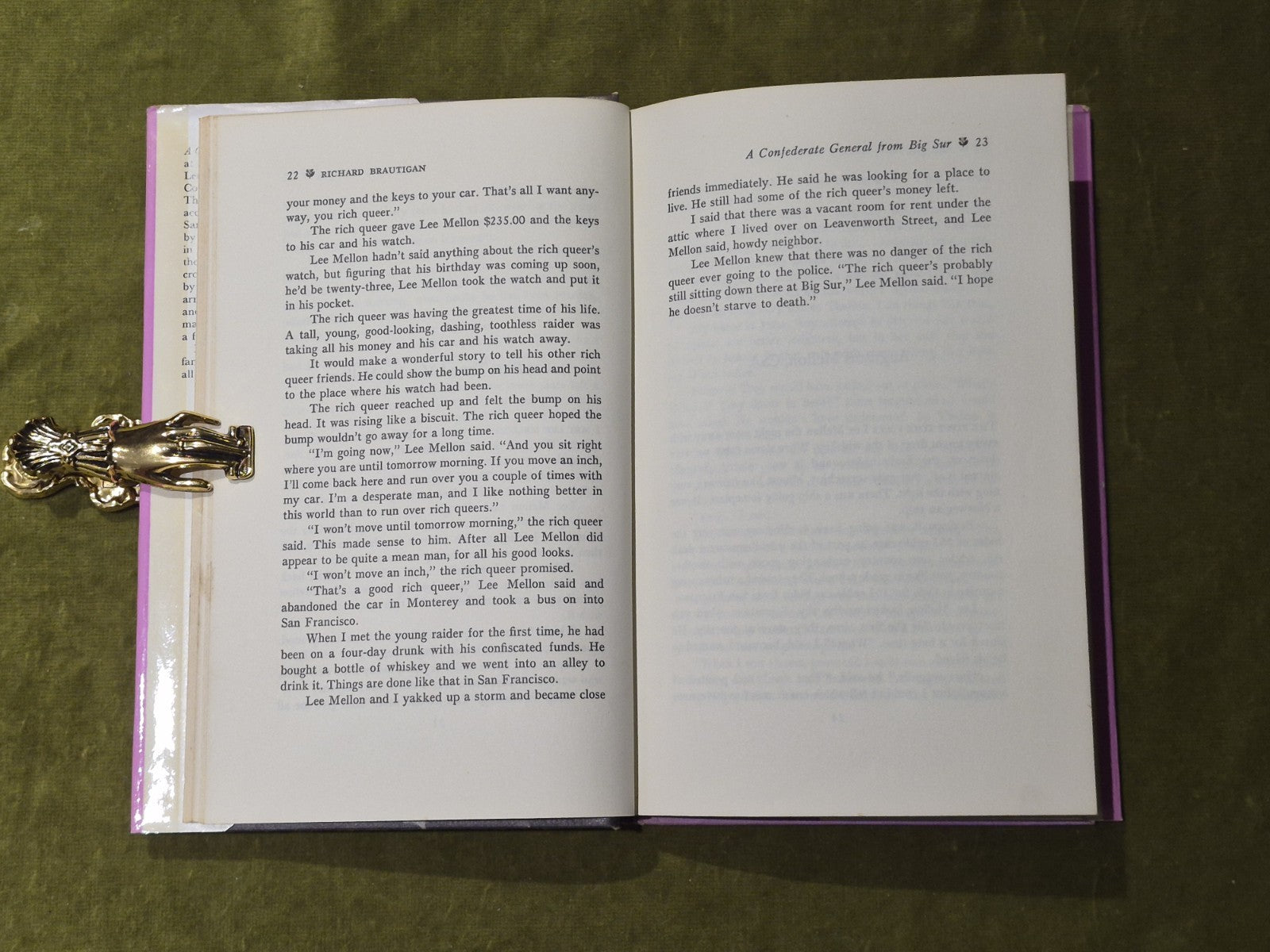 Richard Brautigan : A Confederate General From Big Sur.  1st Ed HD DJ6