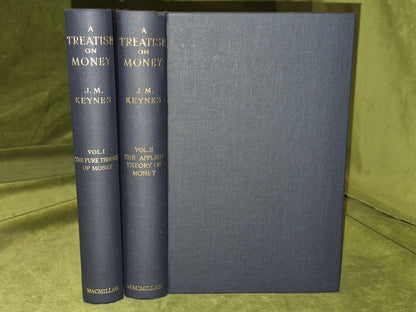 A TREATISE ON MONEY by J. M. Keynes. 2 Vols Complete, 5th Printing 1953 HB DJ2