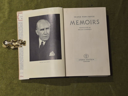 Franz Von Papen - Memoirs - 1st UK Ed. Andre Deutsch 1952 2nd Impression4