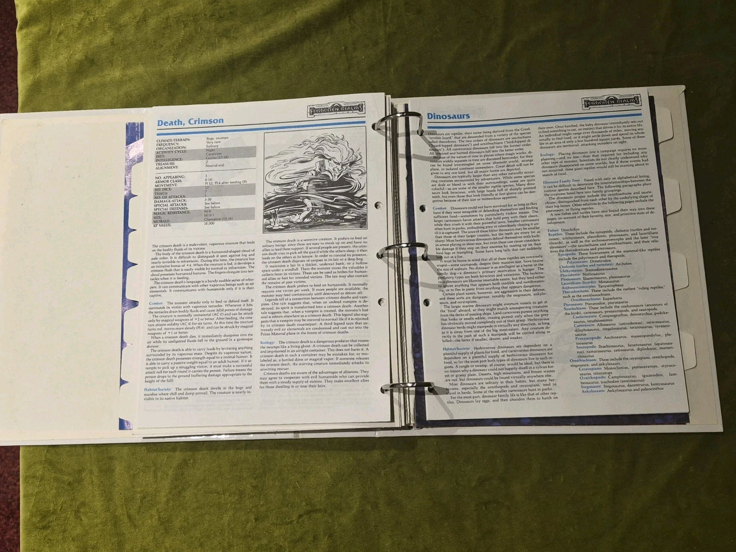 Monstrous Compendium Volumes 1 & 3- AD&D 2nd 1989 - Dungeons and Dragons8