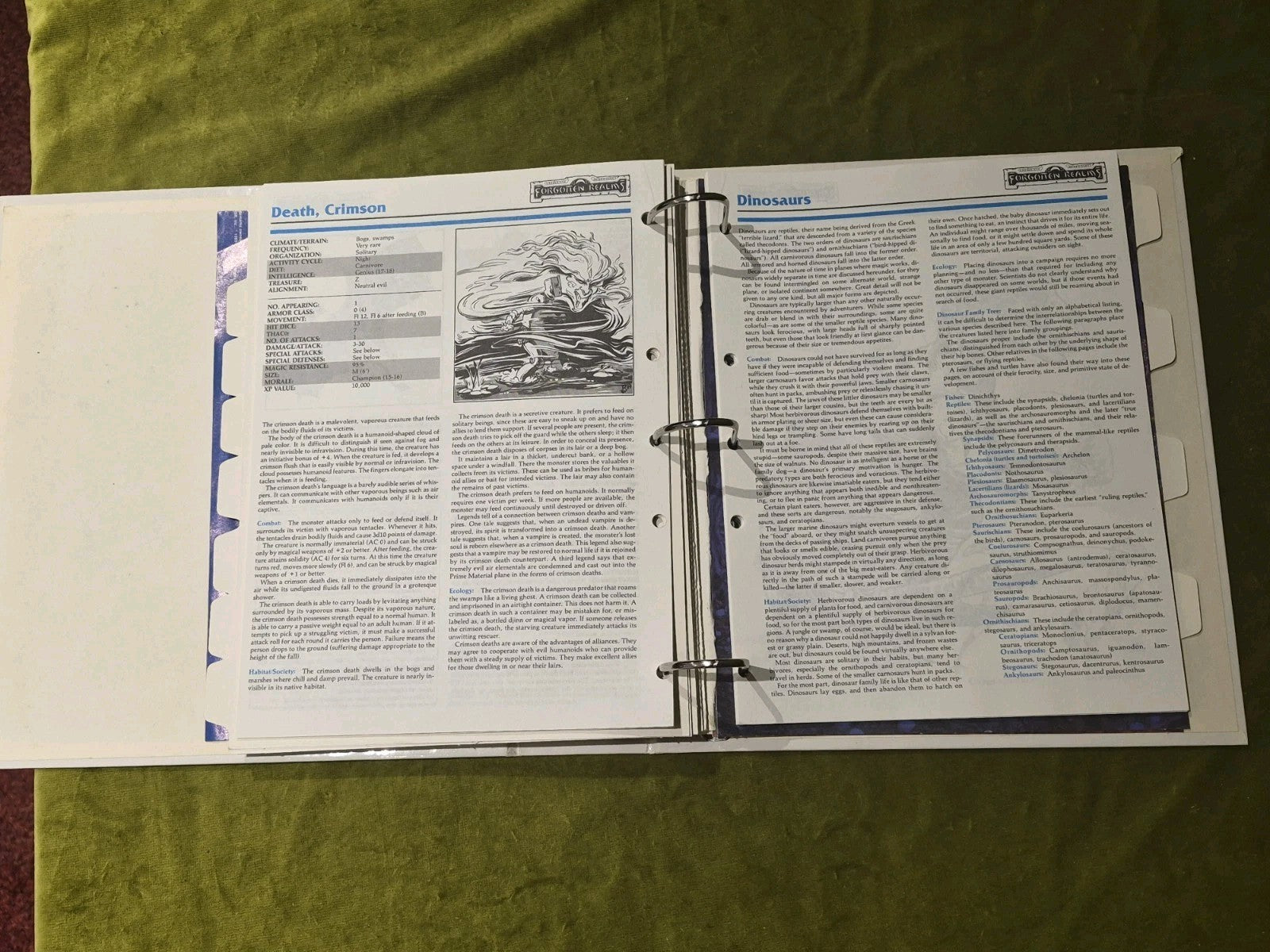 Monstrous Compendium Volumes 1 & 3- AD&D 2nd 1989 - Dungeons and Dragons8