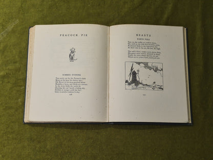 Peacock Pie - Walter De La Mare , illus W Heath Robinson 1919 1st HB9
