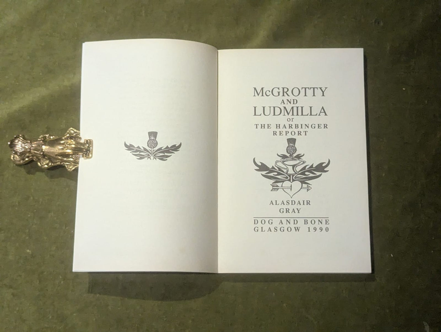 Mcgrotty and Ludmilla - SIGNED by Alasdair Gray , Dog & Bone 1990 1st PB 4