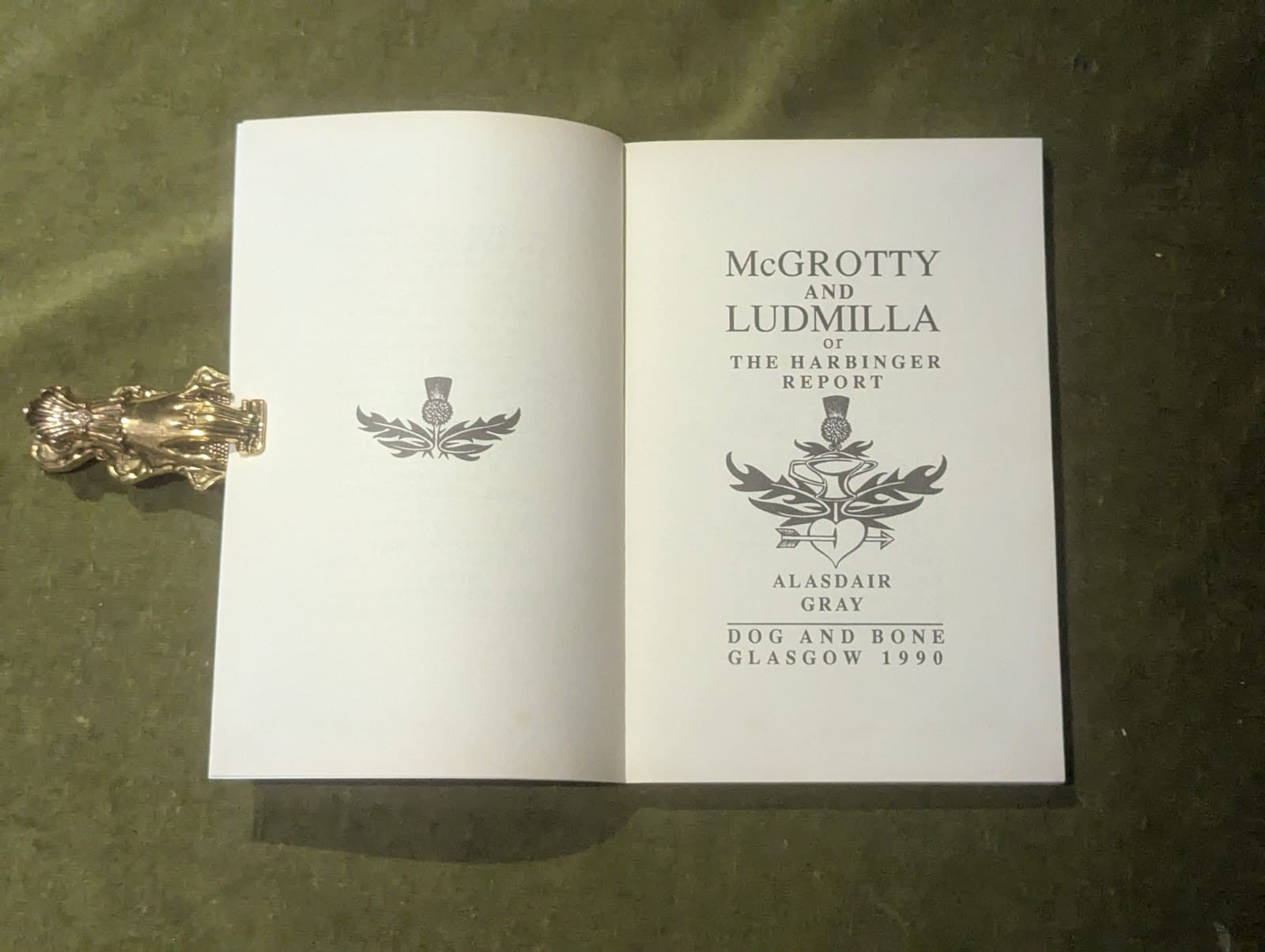 Mcgrotty and Ludmilla - SIGNED by Alasdair Gray , Dog & Bone 1990 1st PB 4