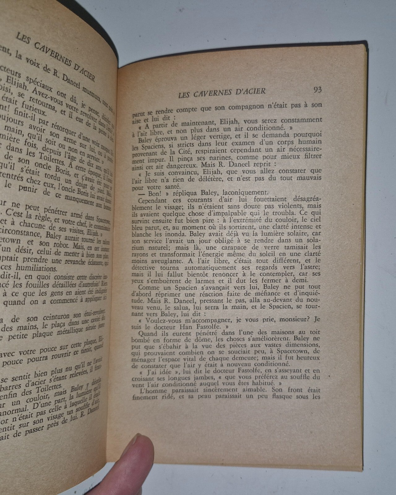 Les Cavernes D' Acier by Isaac Asimov, 1st edition, Hachette FRENCH 1956 6