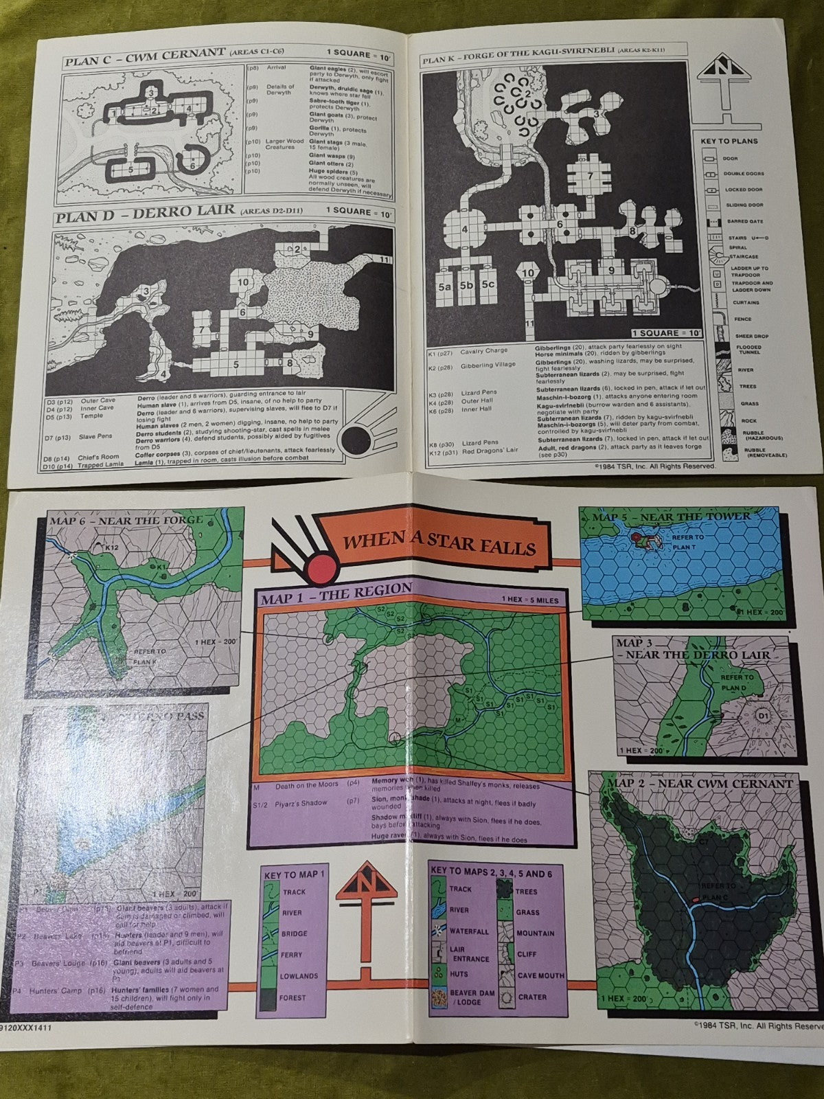 UK4 When A Star Falls AD&D 1st Edition Advanced Dungeons Dragons2