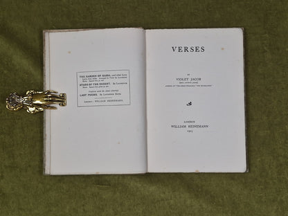 Verses by Violet Jacob , 1905 Heinemann HB4
