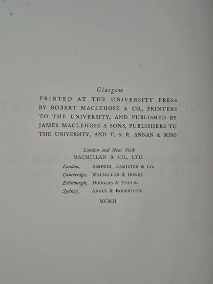 Nineteenth Century Art Maccoll,James Maclehose and Sons 1902 Glasgow Muirhead5