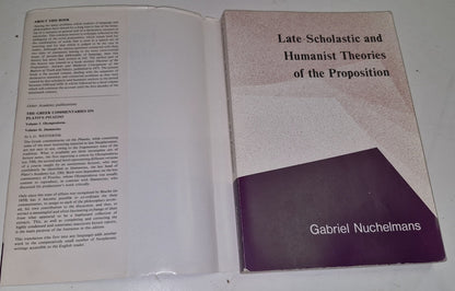 Late-scholastic & Humanist Theories Of The Proposition (1980) Nuchelmans Book4