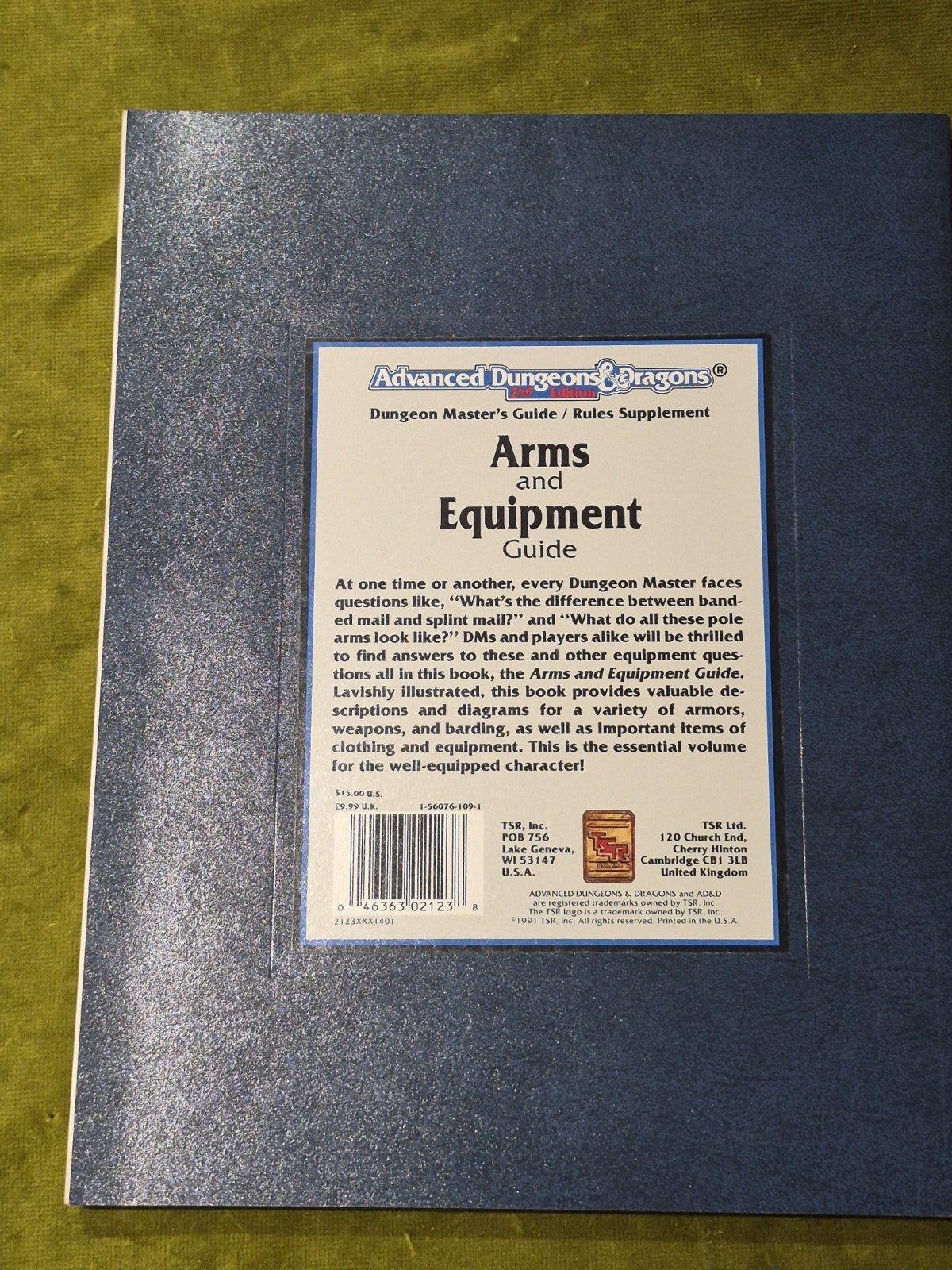 Arms & Equipment Guide Handbook 2nd Edition - AD&D Dungeons and Dragons M7781