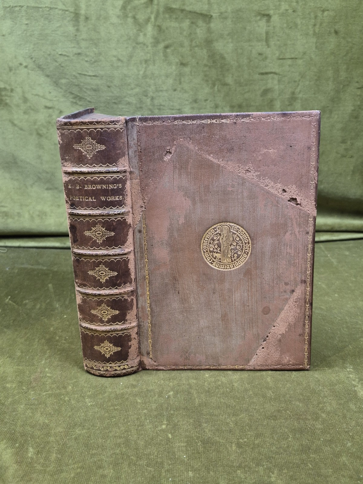 The Poetical Works of Elizabeth Barrett Browning - Smith Elder & Co 1906 Leather0