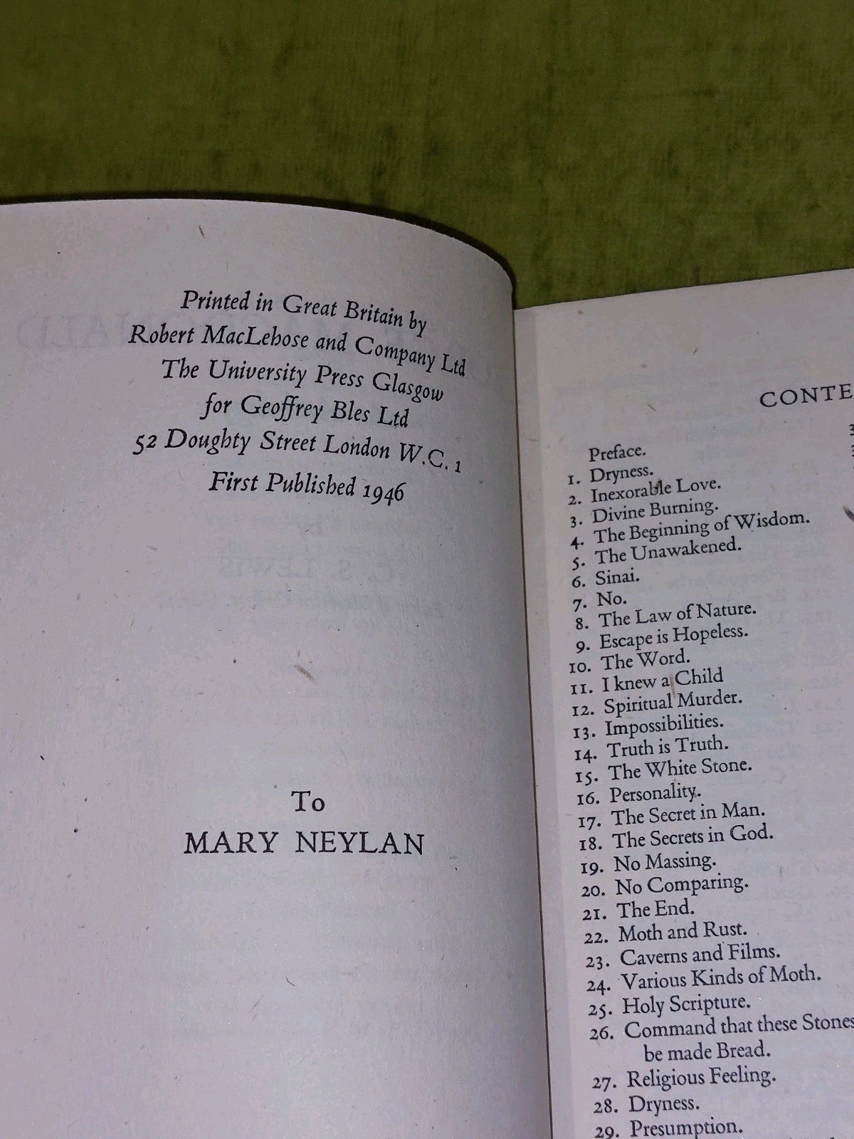 George Macdonald Anthology (1946) [Geoffrey Bles] 1st Ed Hb/Dj Intro By CS Lewis7