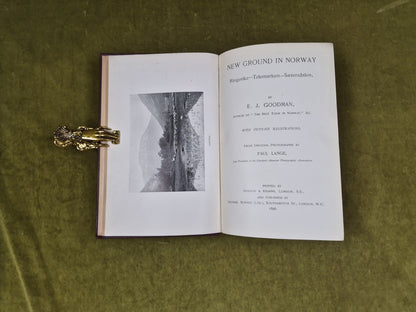 New Ground In Norway - E J Goodman , Paul Lange , 1896 George Newnes ed.4