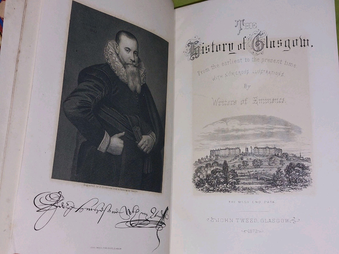 Glasghu Facies A View of the City of Glasgow by Gordon (1872) History Of Glasgow9