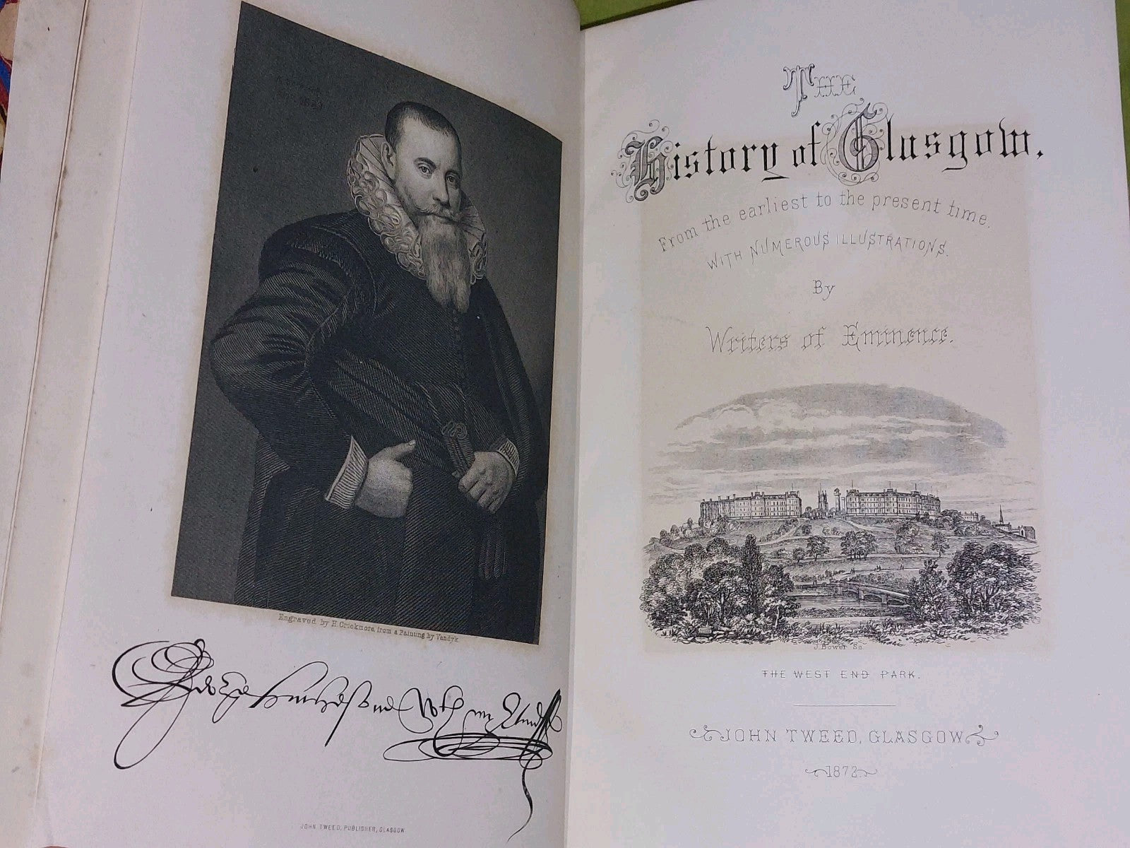 Glasghu Facies A View of the City of Glasgow by Gordon (1872) History Of Glasgow9
