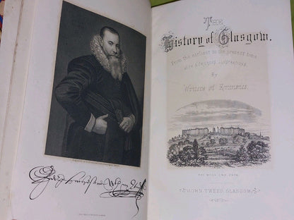 Glasghu Facies A View of the City of Glasgow by Gordon (1872) History Of Glasgow9
