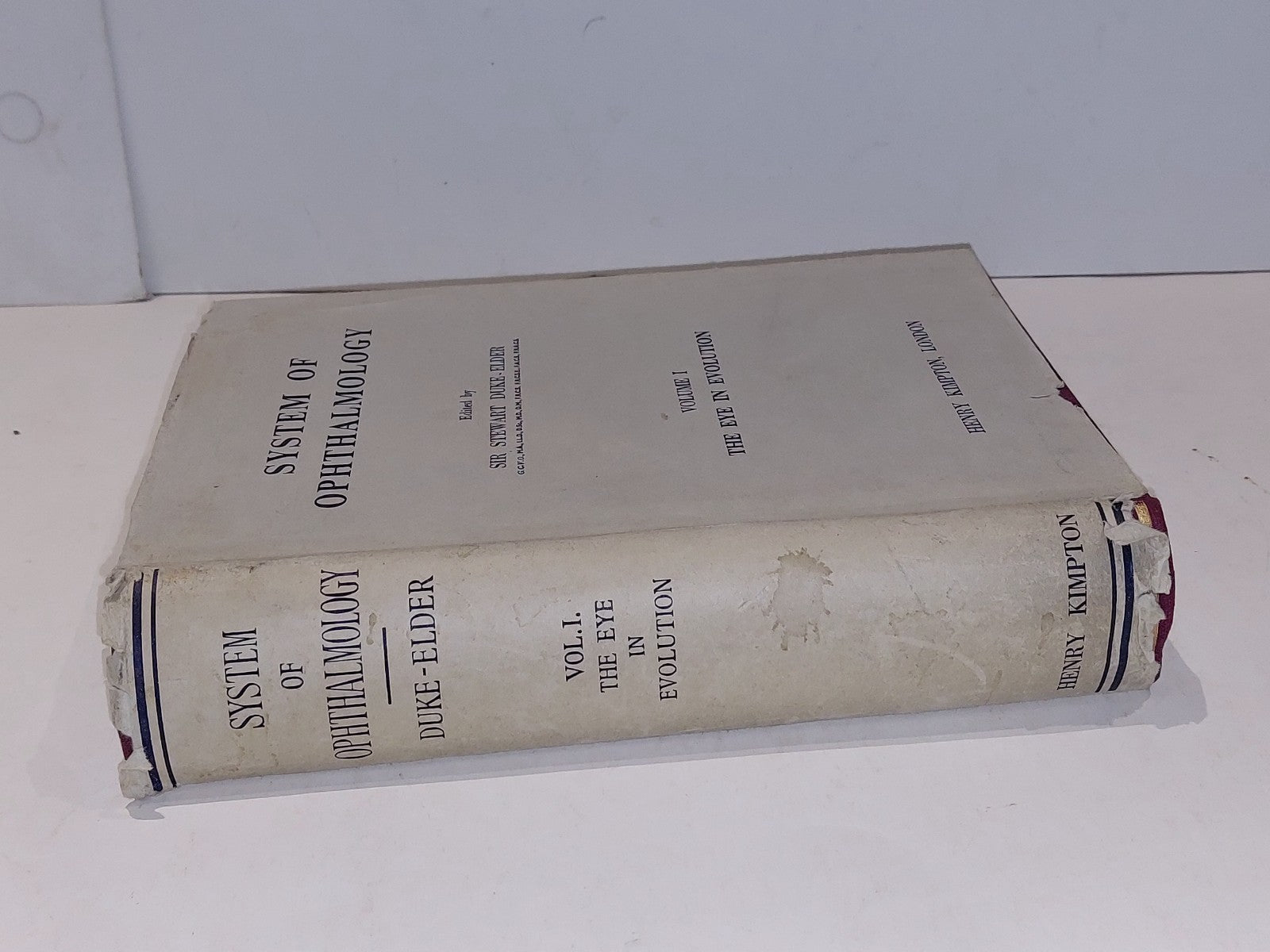 System Of Ophthalmology By Sir Stewart Duke-Elder Vol 1 [Henry Kimpton] Hb Dj1