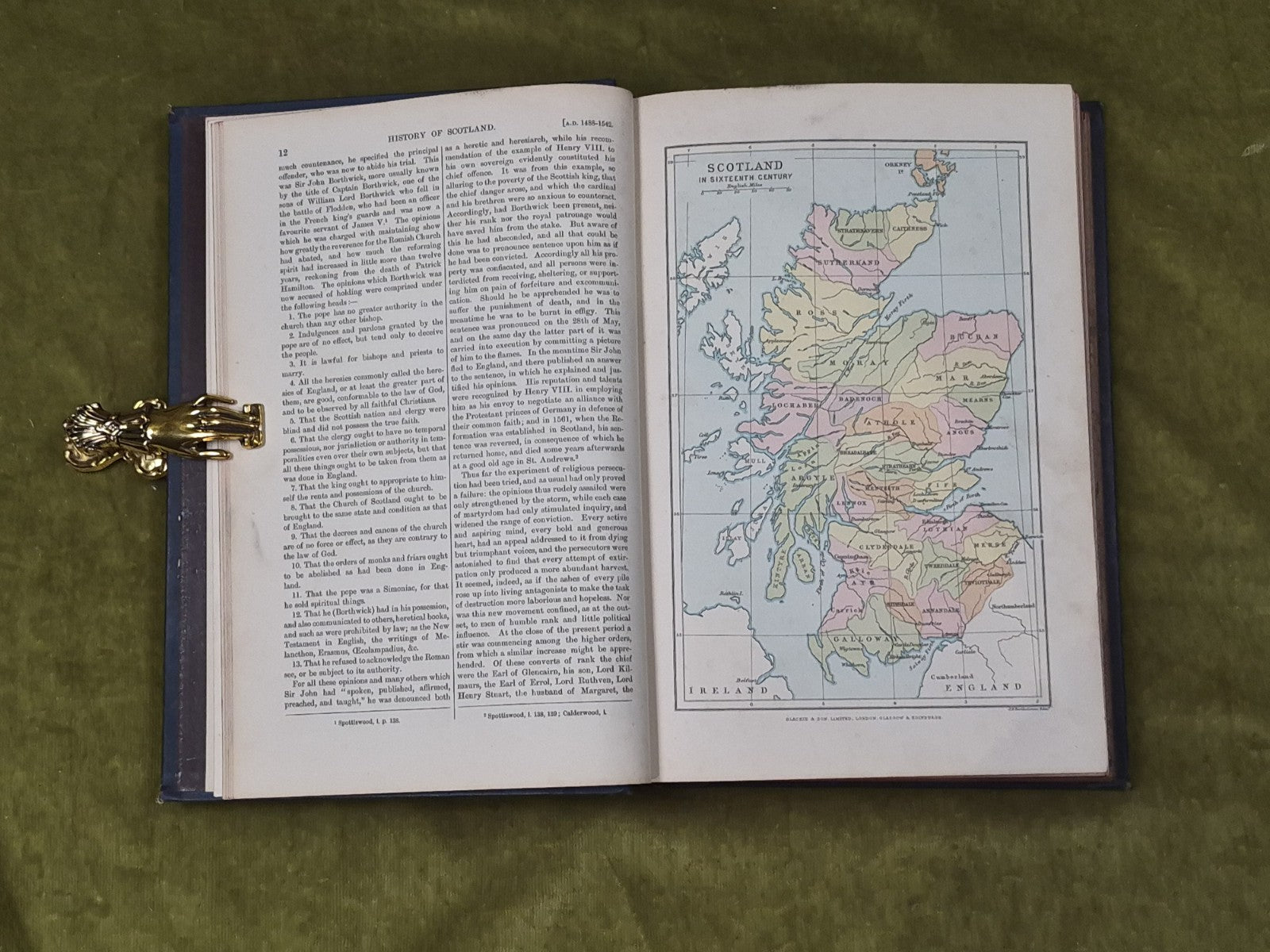 A History of The Scottish People in 6 Vols - Thomas Thomson , Blackie 18939