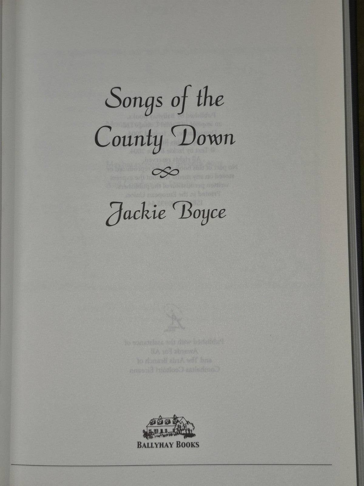 Songs of the County Down Jackie Boyce3