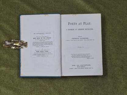 Poets at Play in 2 Vols by Frederick Langbridge - Eyre & Spottiswoode4