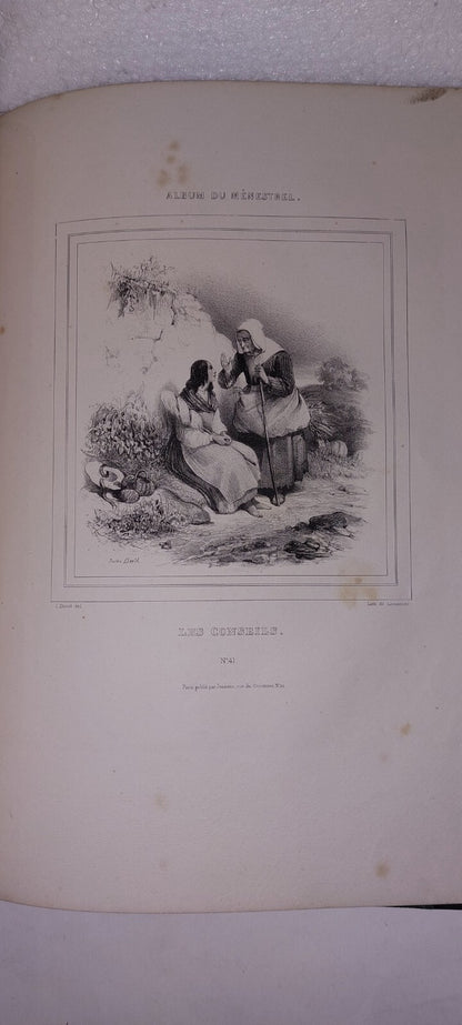 ALBUM DU MENESTREL Circs 1860 - 1880 Lithograph Plates 8