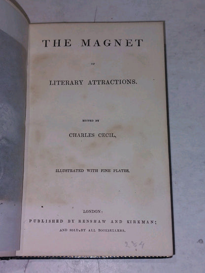The Magnet Or Literary Attractions, Editor Charles Cecil, 19th Century Hb Book2